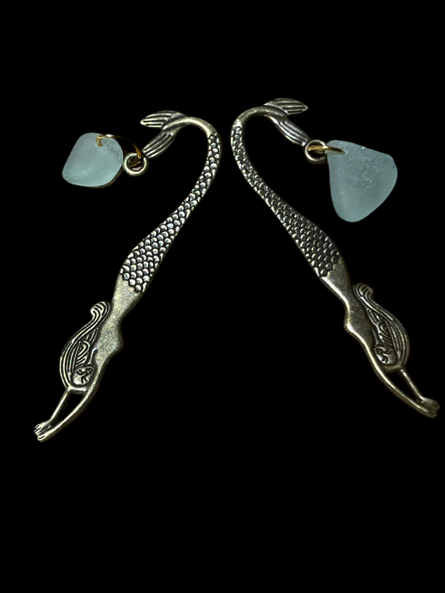 Scottish Seaglass Bronze Bookmark - Mermaid Tails