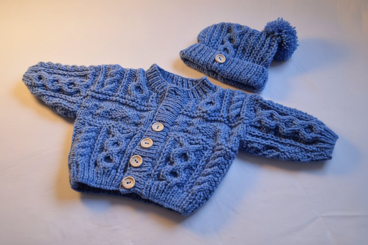 Cute Hand knitted Baby Cardigans by Granny Morag