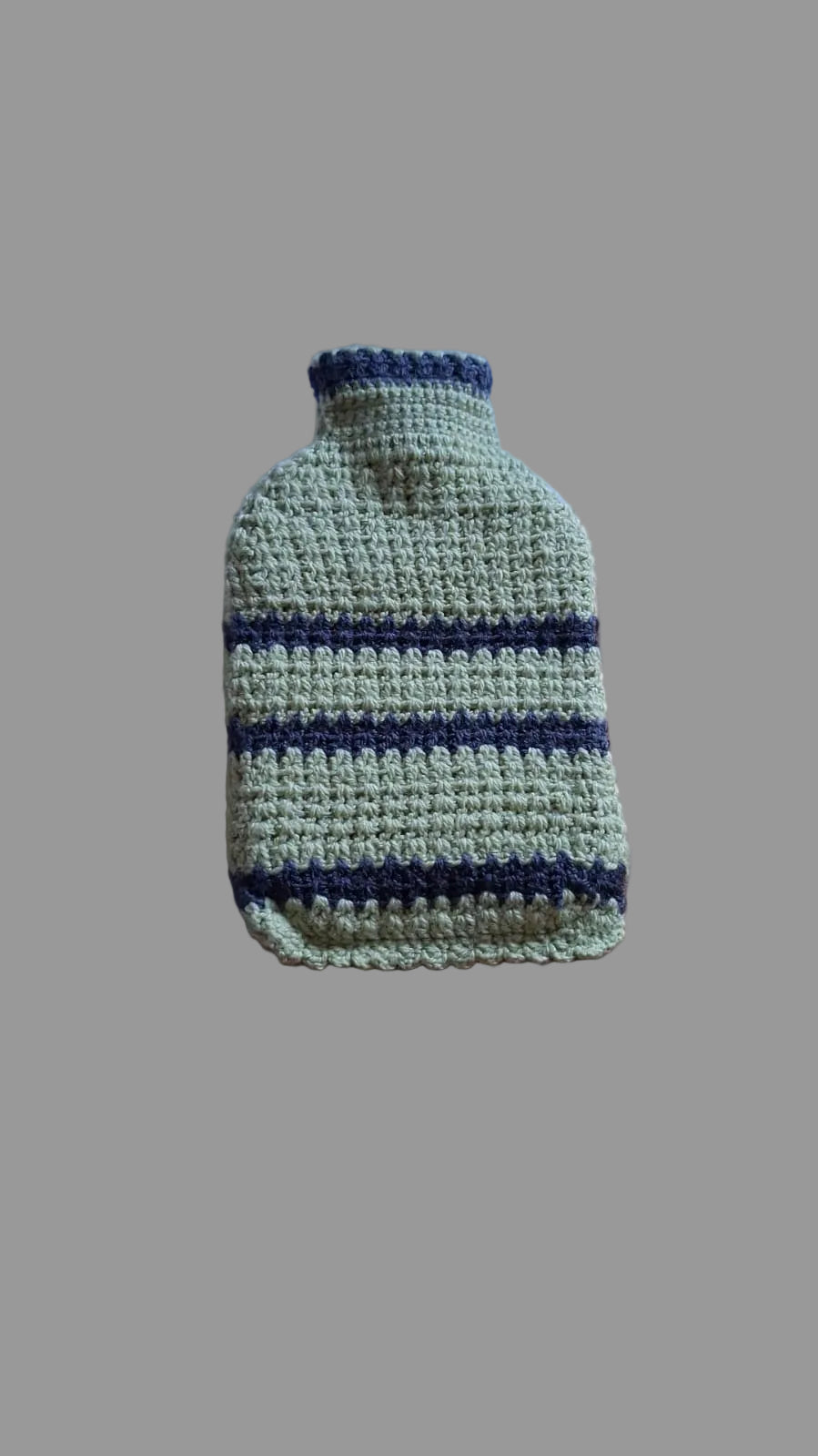 Hand knitted hot water bottles