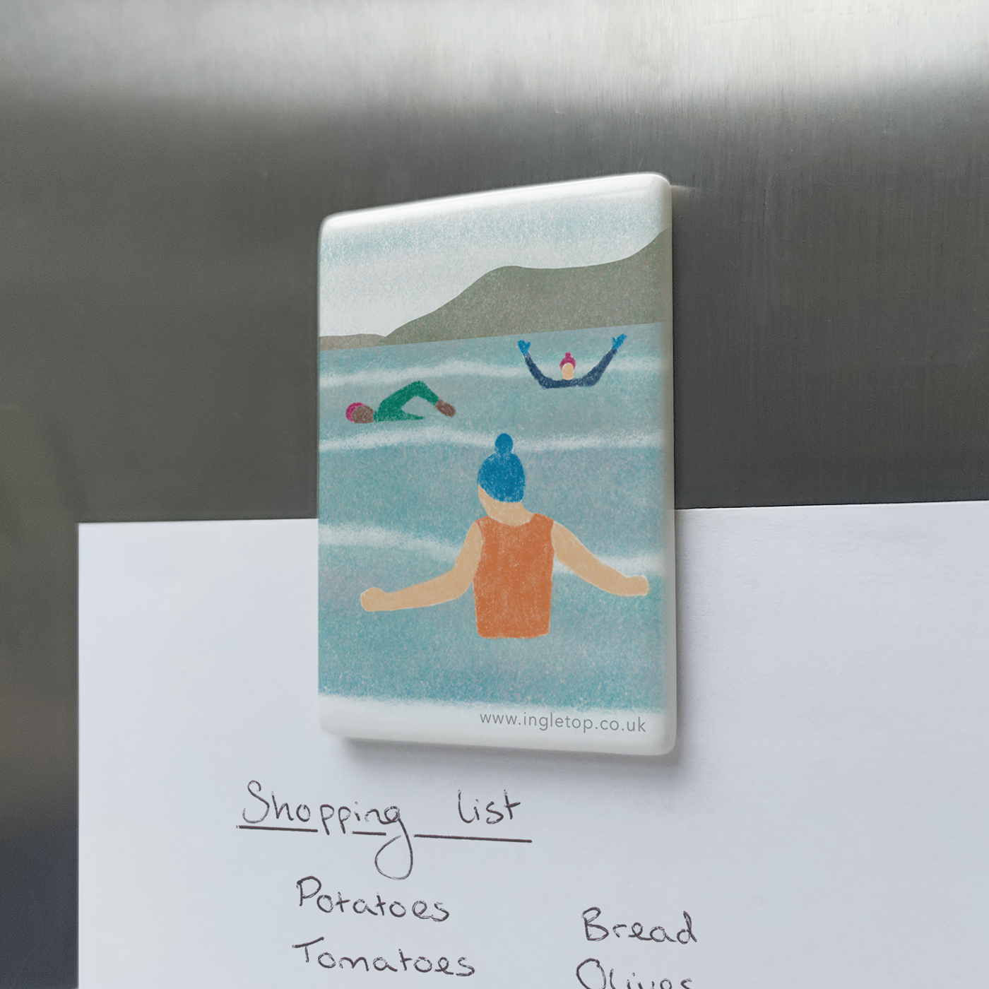 Wild Swimming Fridge Magnet