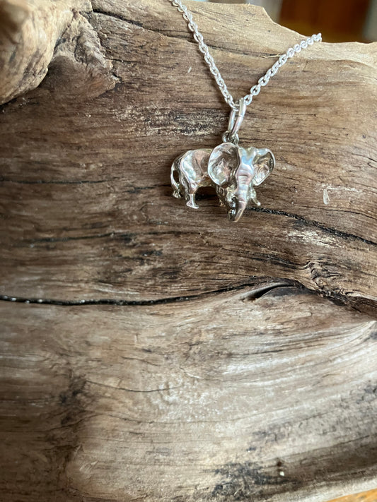 Sterling Silver 925 Elephant Pendant