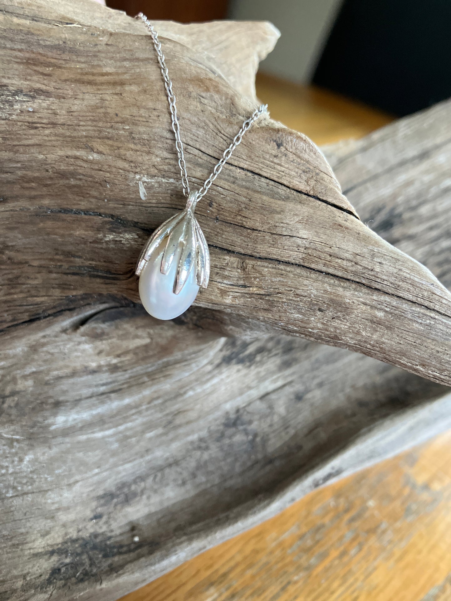 925 Pearl drop necklace