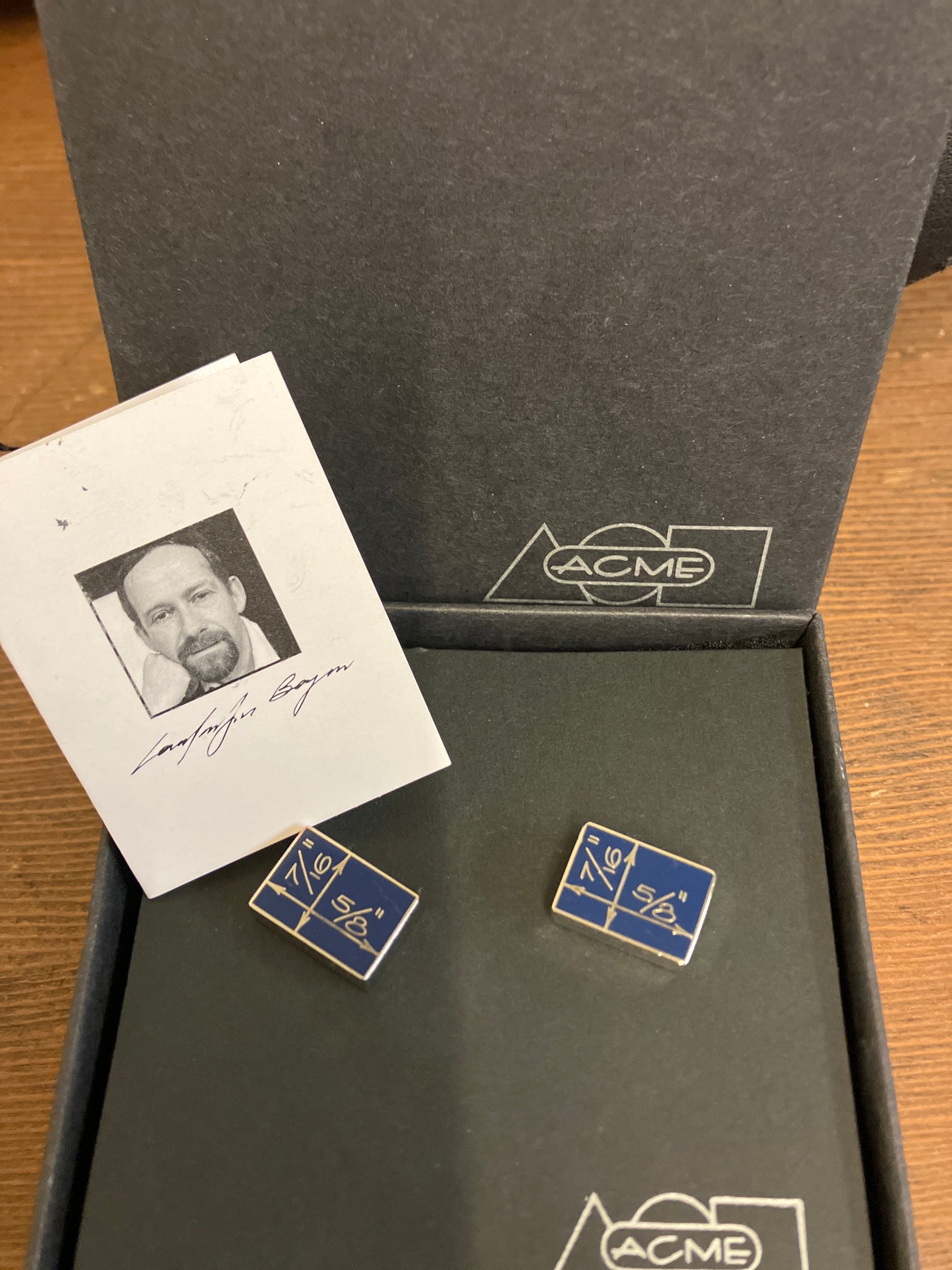 Blueprint Cufflinks Constantin Boym for ACME