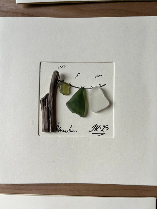 The Washing Line - Blank Card