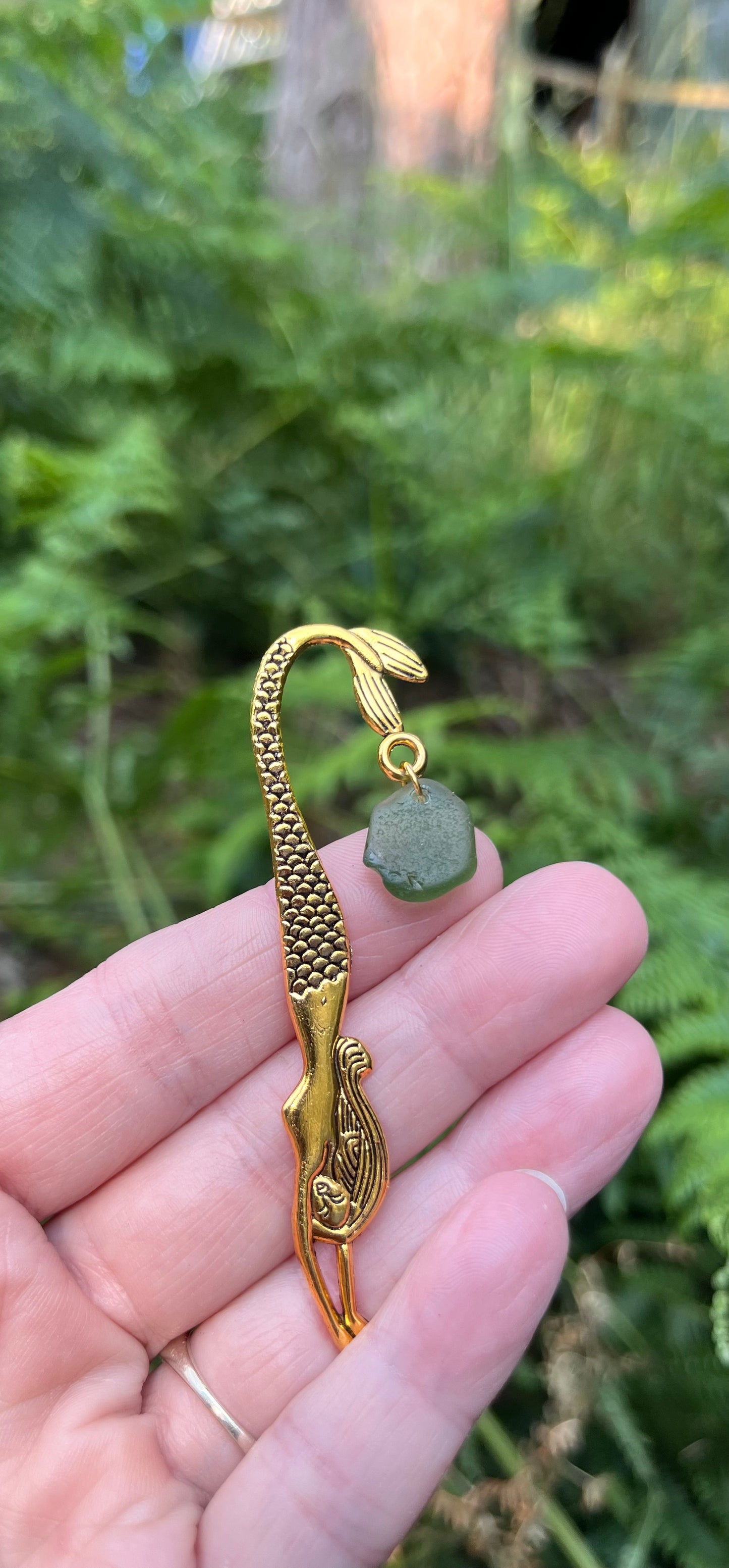 Scottish Seaglass Bookmark - Mermaid Tails