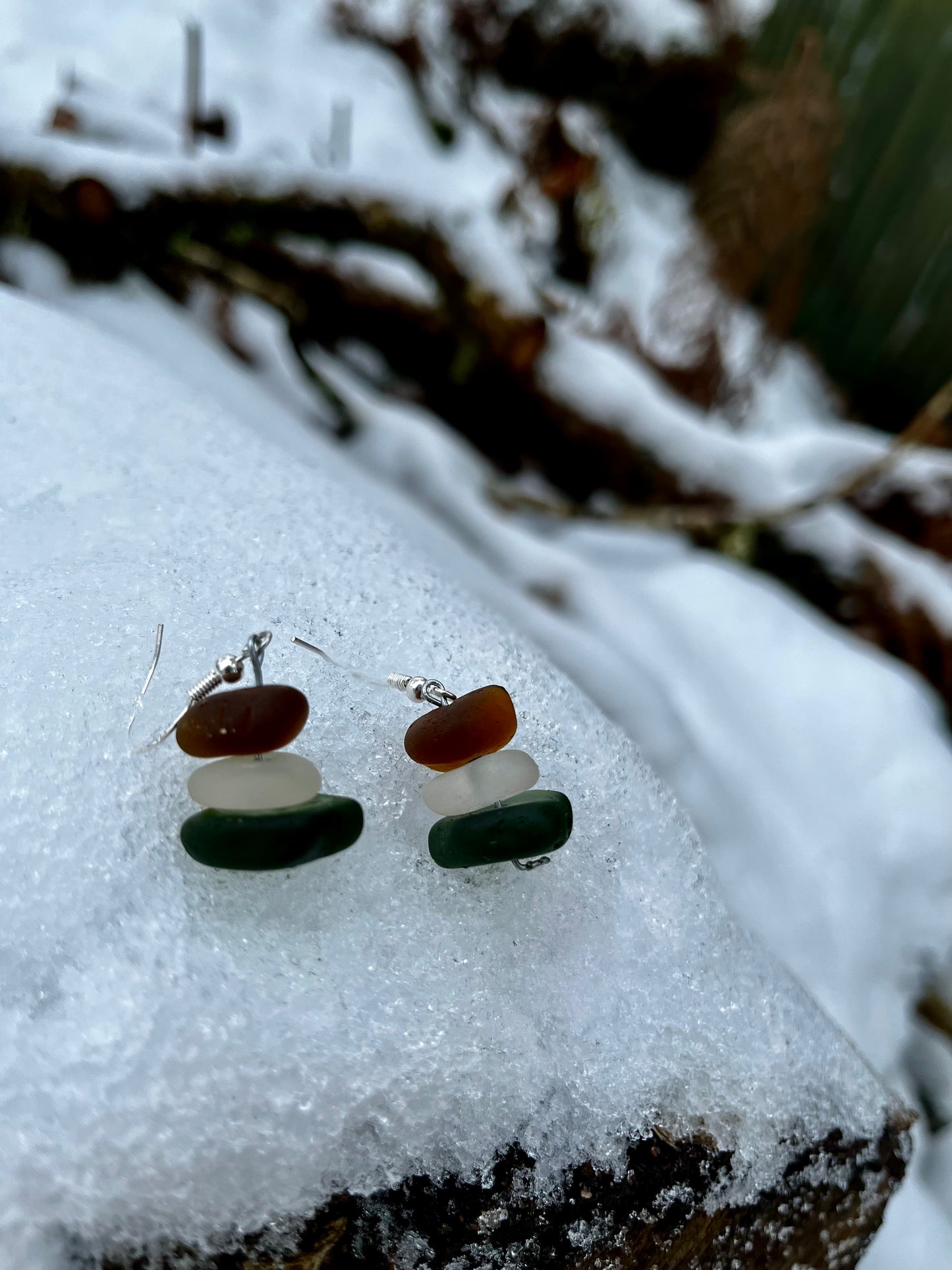 Stacker 925 Earrings Scottish Sea Glass
