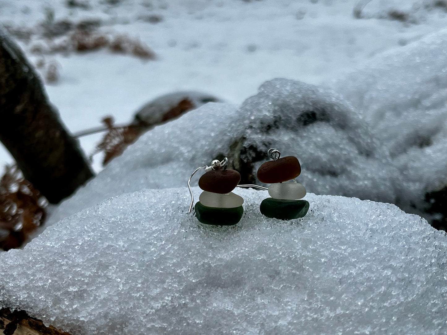 Stacker 925 Earrings Scottish Sea Glass