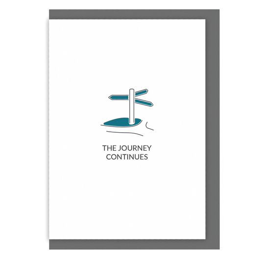 Hiking Greetings Card - The Journey Continues