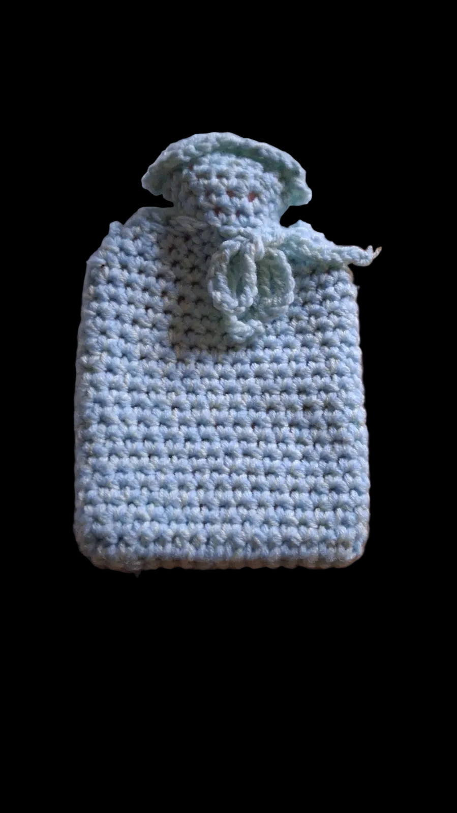 Hand knitted hot water bottles