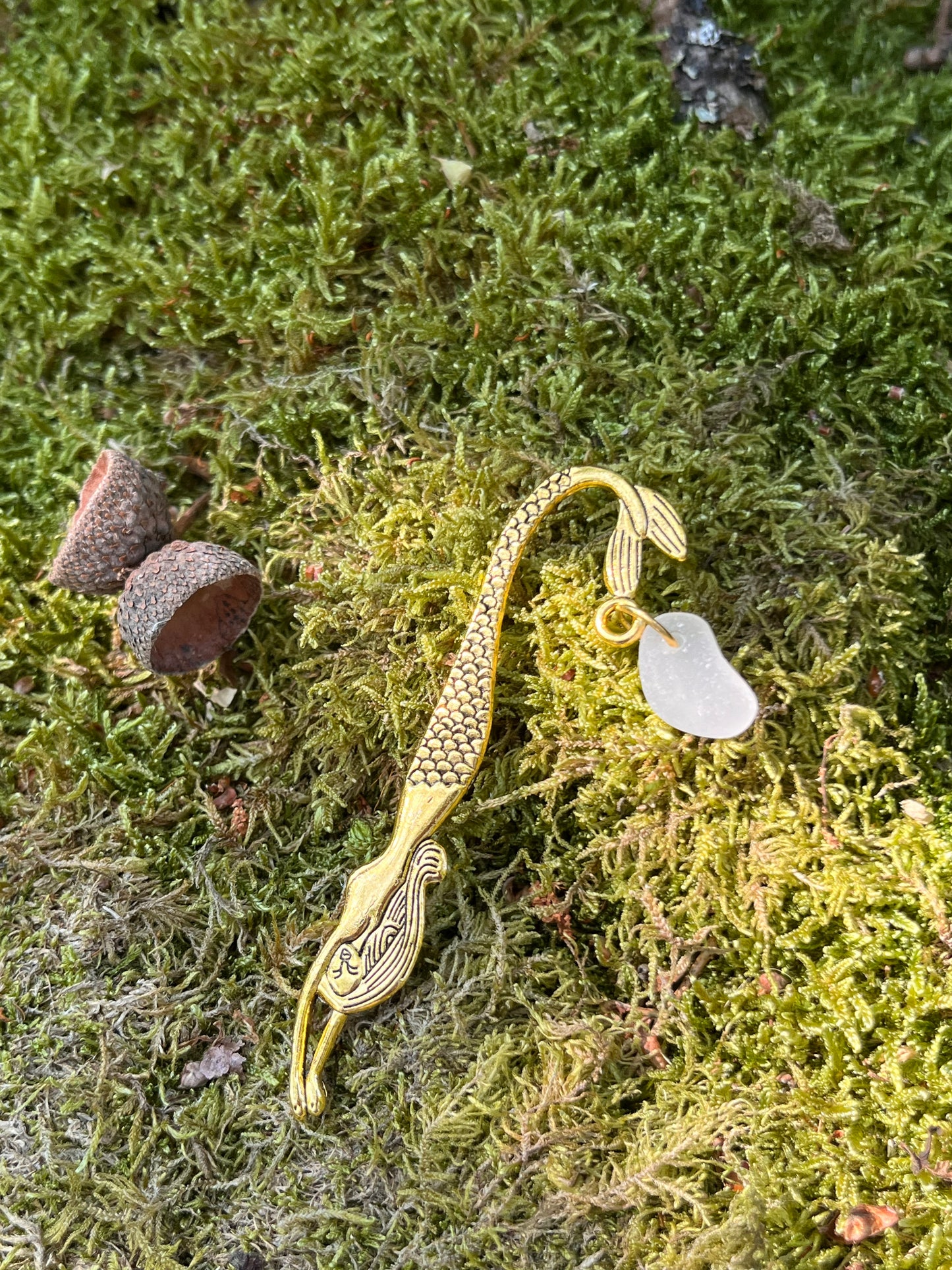 Scottish Seaglass Bookmark - Mermaid Tails