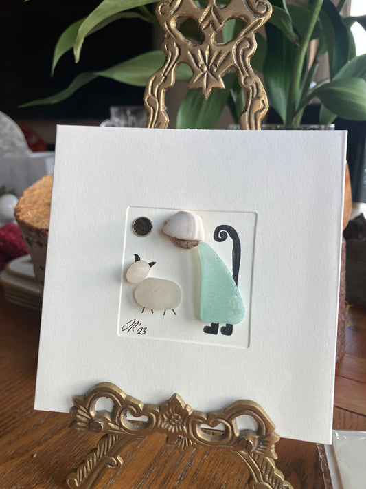 The Shepherdess - Blank Card