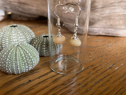 Beautiful Scottish Sea Quartz 925 Earrings