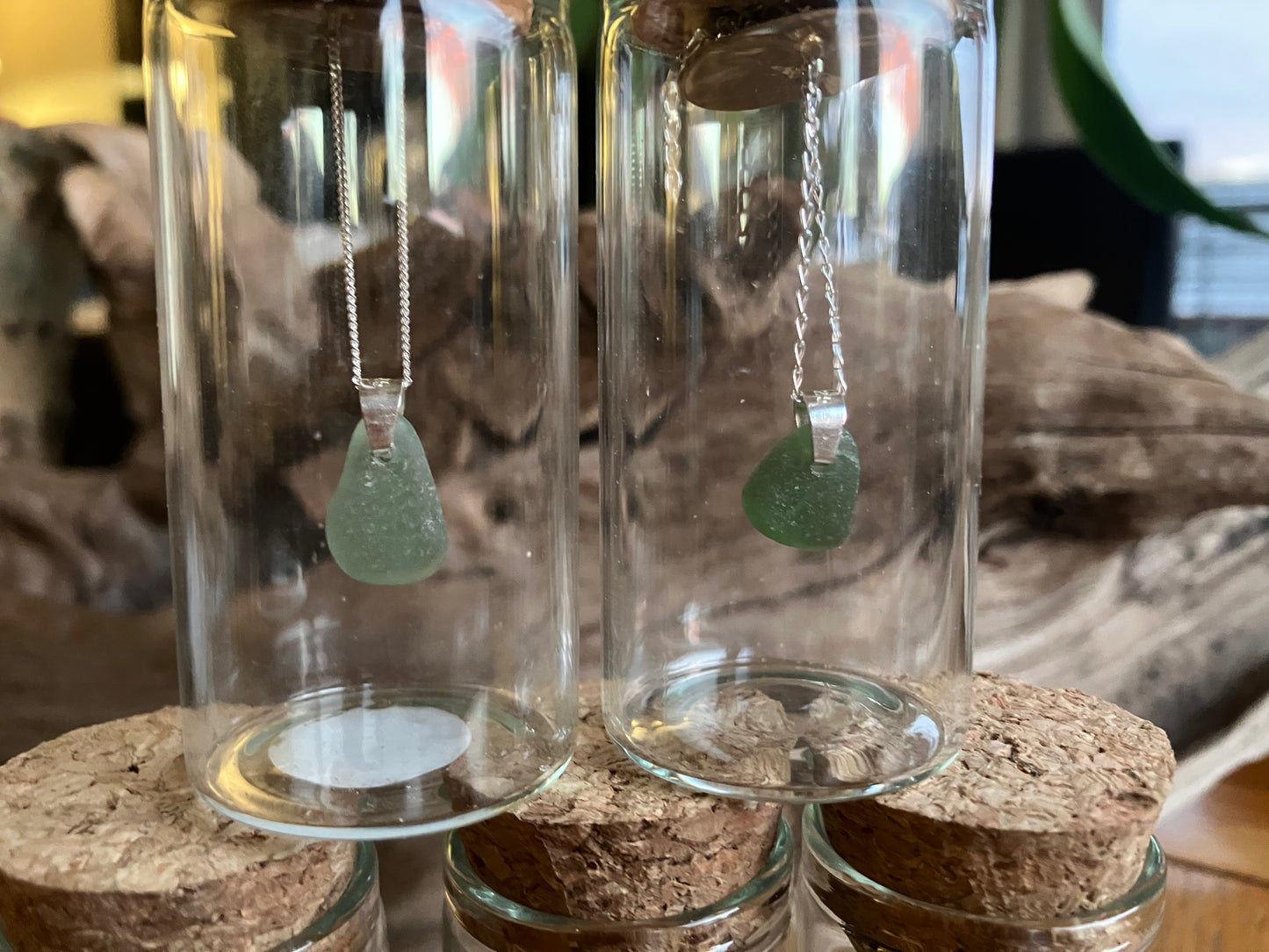 Seaglass Mermaids Tears 925 Necklaces