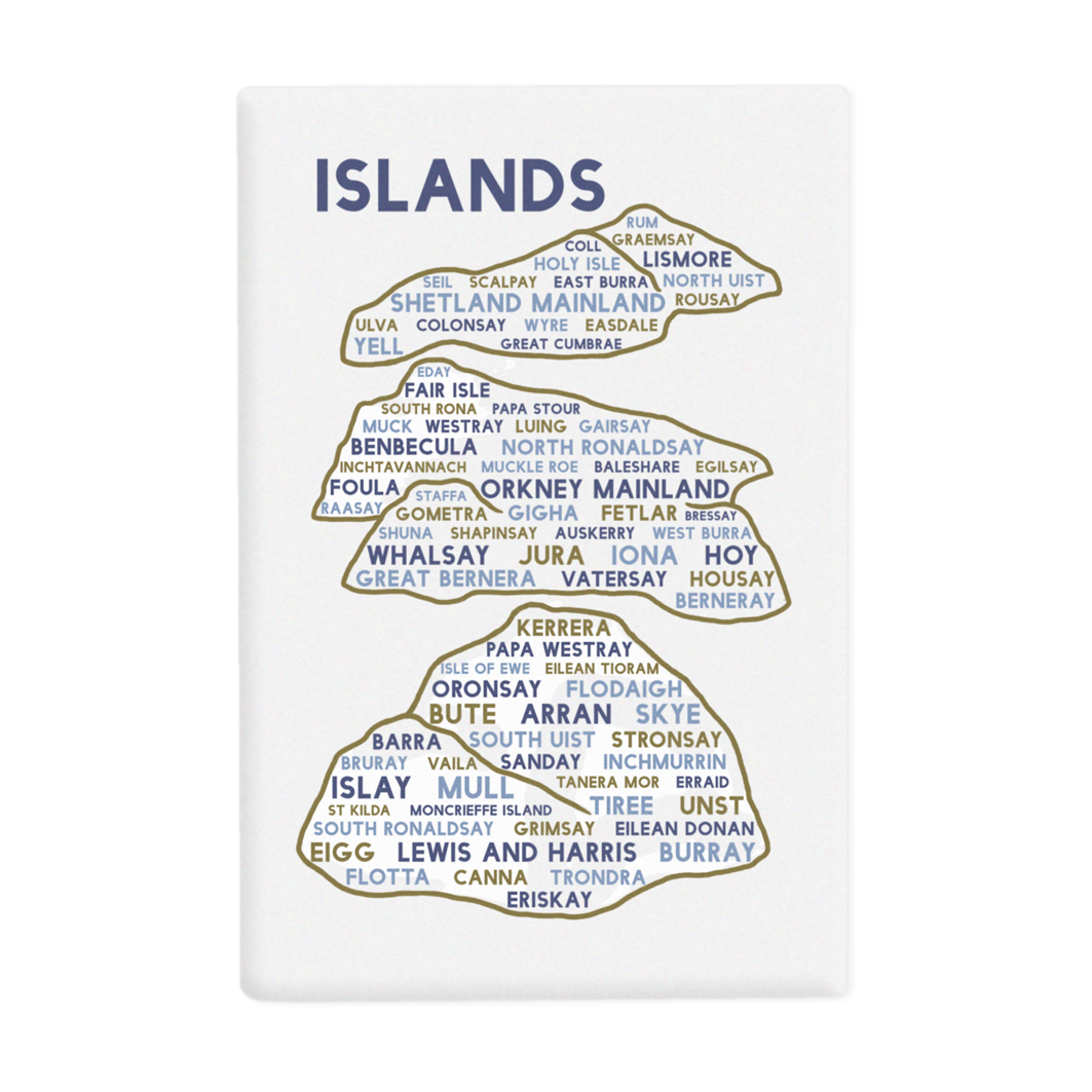 Islands Fridge Magnet