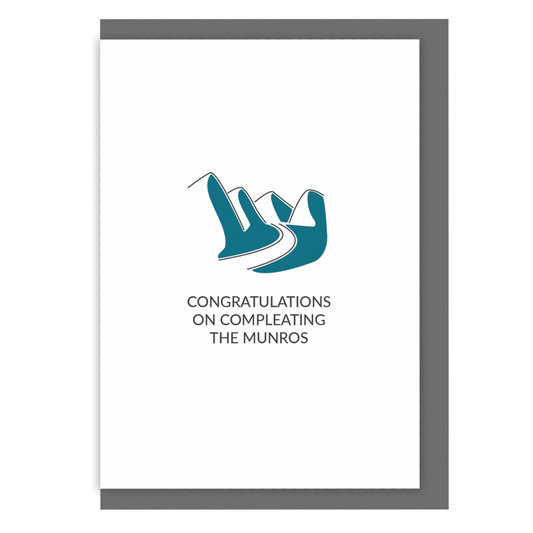 Munro Bagging Card - Congratulations on Compleating the Munros