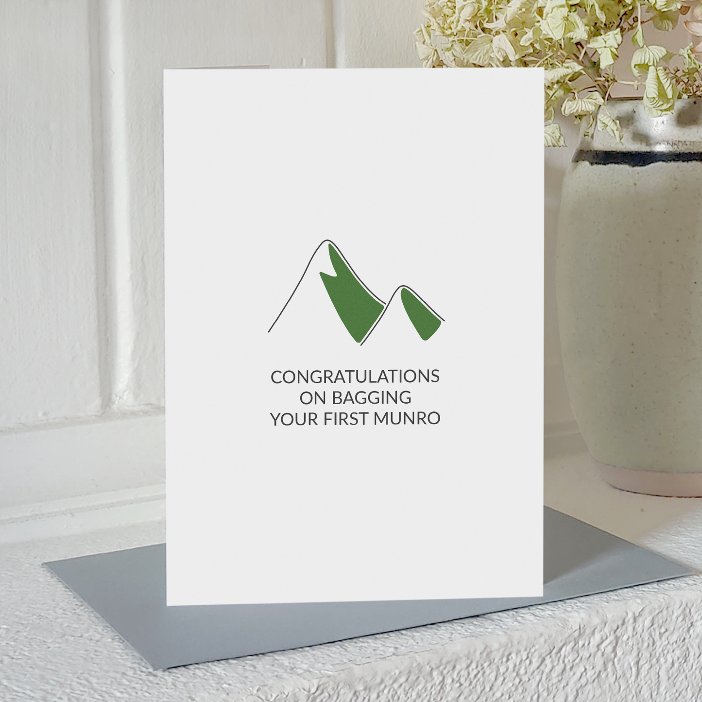 Munro Bagging Card - Congratulations on Bagging Your First Munro