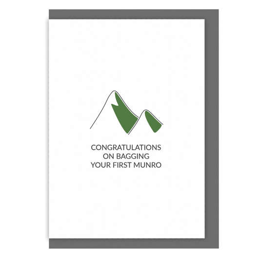 Munro Bagging Card - Congratulations on Bagging Your First Munro
