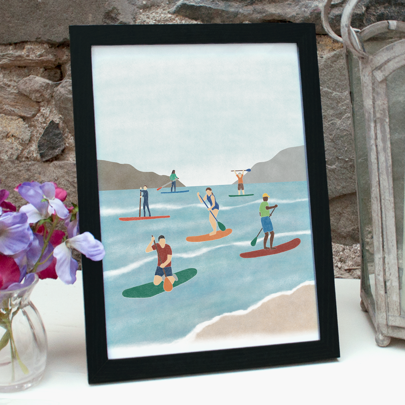 Paddleboarding Print