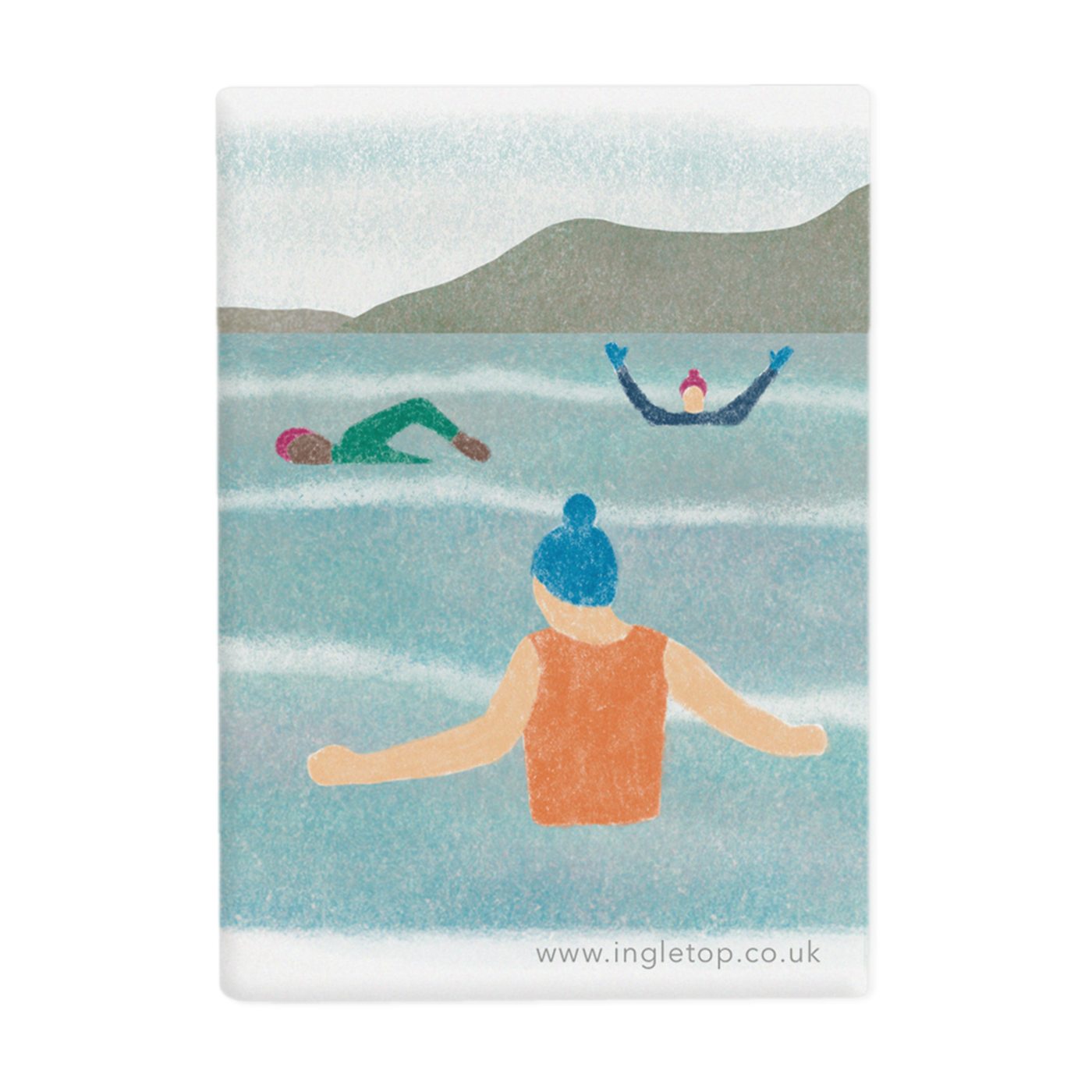 Wild Swimming Fridge Magnet