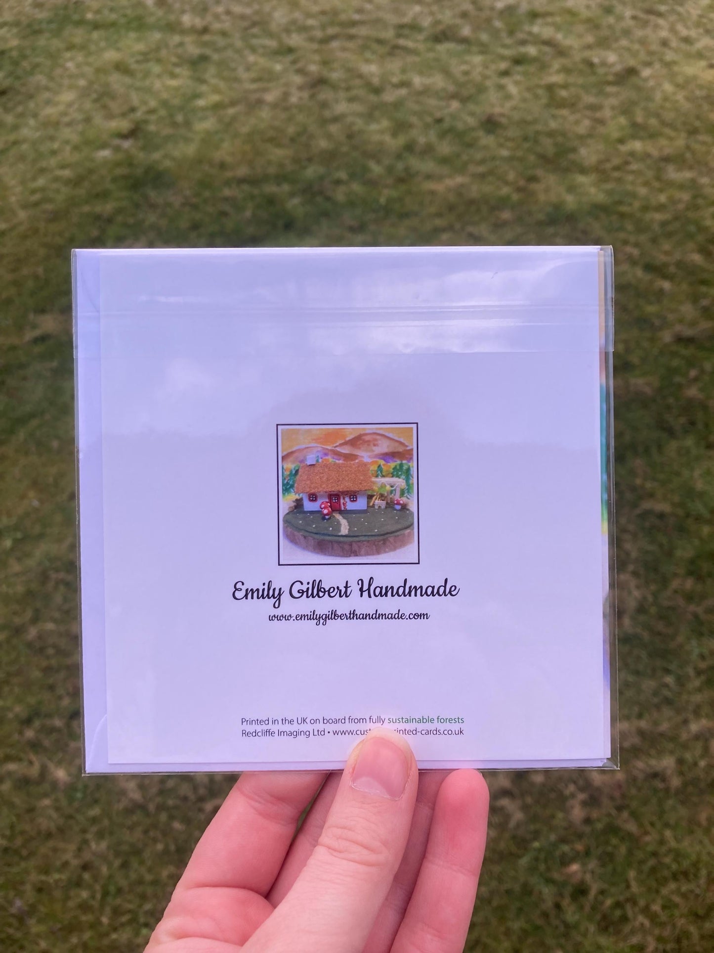 Scottish Highland Bothy with Bonfire Square Greetings Card