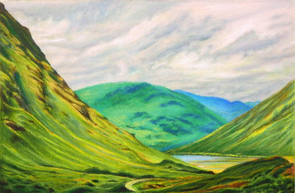 Landscape in the Scottish Mountains - Glen Coe