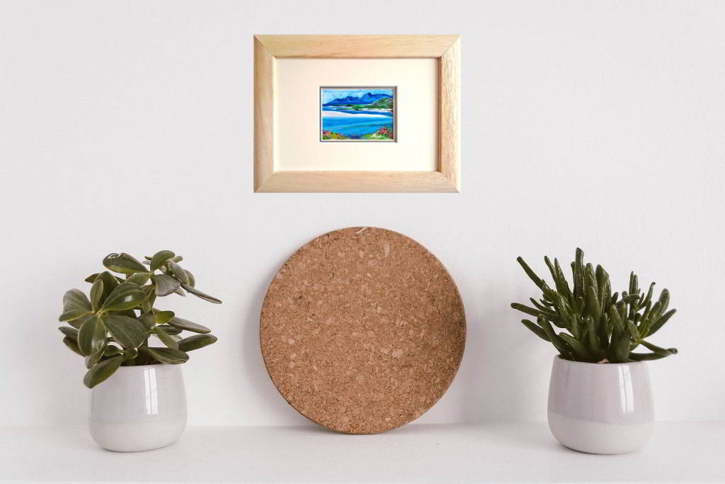 Miniature Painting of the Isle of Skye Landscape