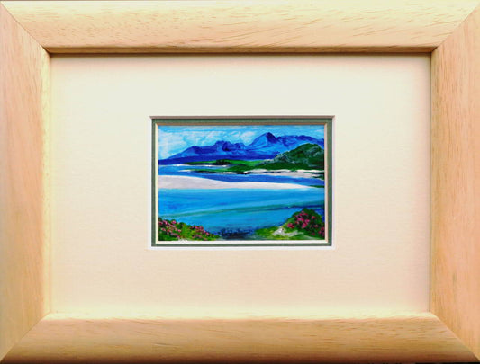 Miniature Painting of the Isle of Skye Landscape