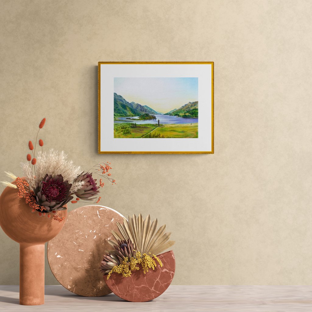 Scottish Scenery, Glenfinnan, Highlands - drawing